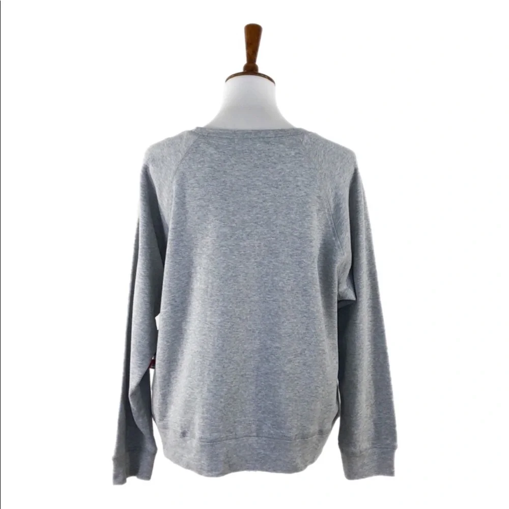Court & Rowe Gray Embroidered French Terry Top - Picture 4 of 7